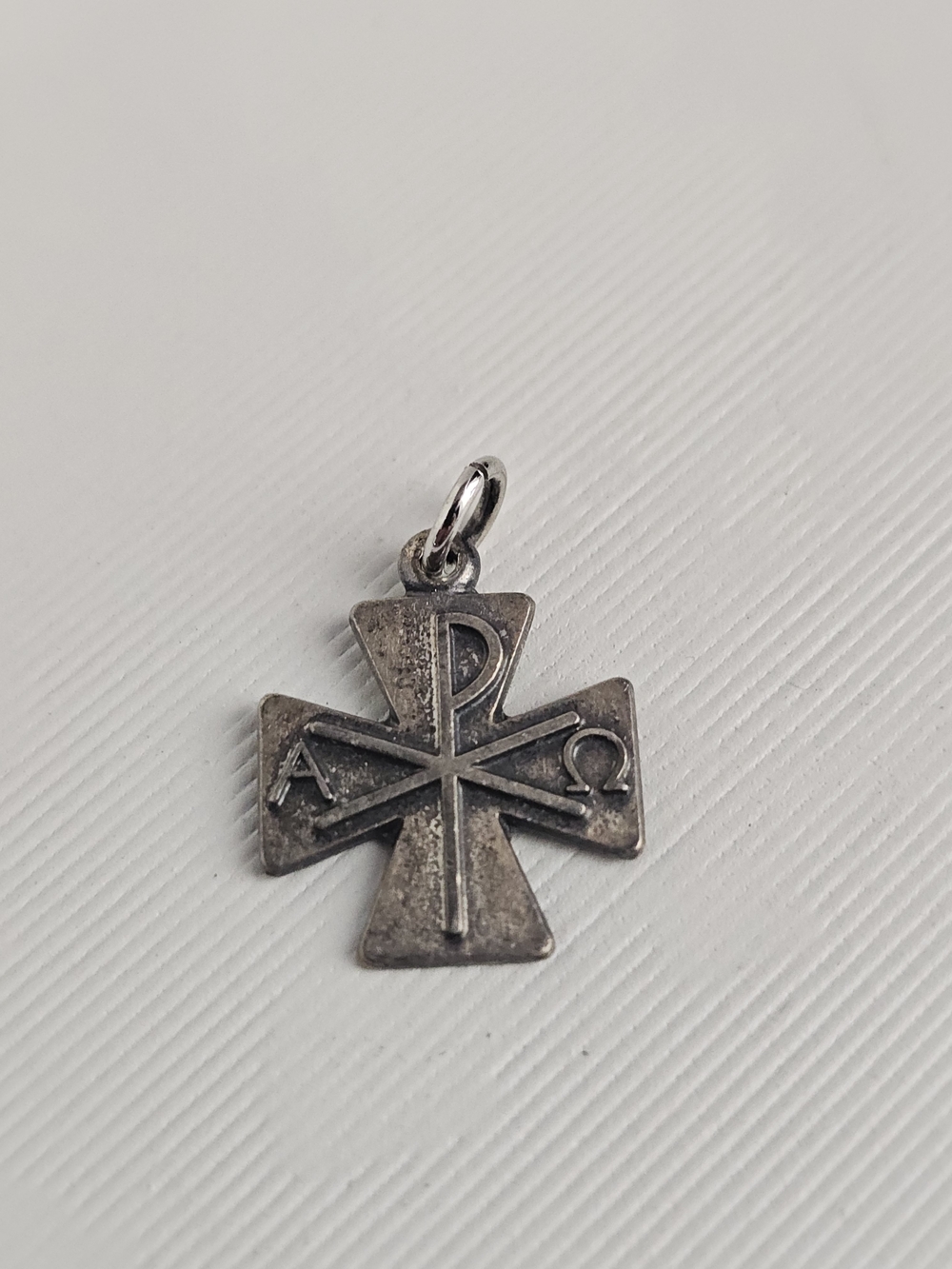 Antaya Sterling Silver Alpha Omega Charm